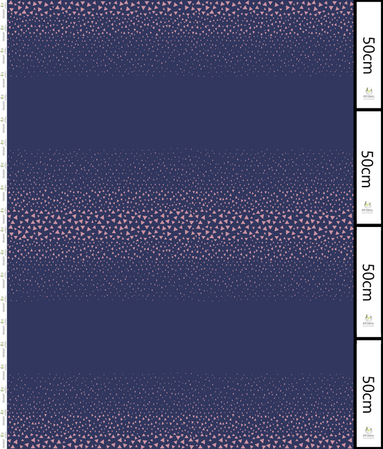 Triangles Wave Panel Dark Green/Light Purple - TENCEL™Jersey