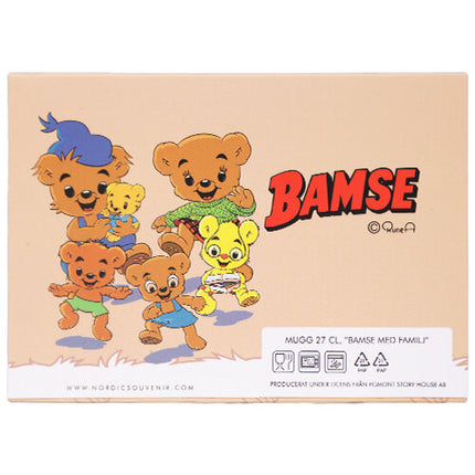 BAMSE Samlarmugg 27cl - Bamsefamiljen Aprikos