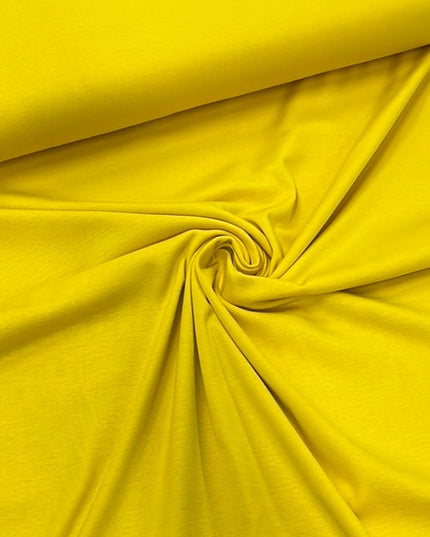 Yellow plain cotton knit EKO
