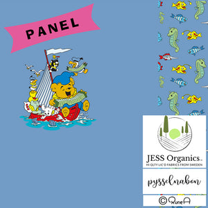 FB Bamse - På sjön panel (Bomullsjersey)