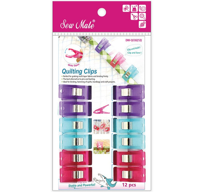 Quilting Clips / Tygklämmor 12-pack