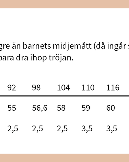 "Frankie - Sweatshirt/Collegetröja" symönster i pappersform