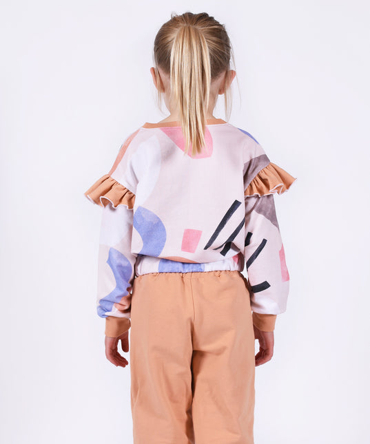 "Frankie - Sweatshirt/Collegetröja" symönster i pappersform