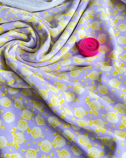 Rosor Gul/Rosa Bomullsjersey 240gsm