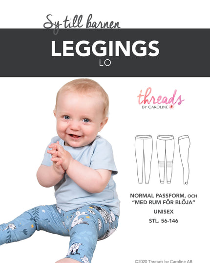 "Lo Leggings" symönster i pappersform