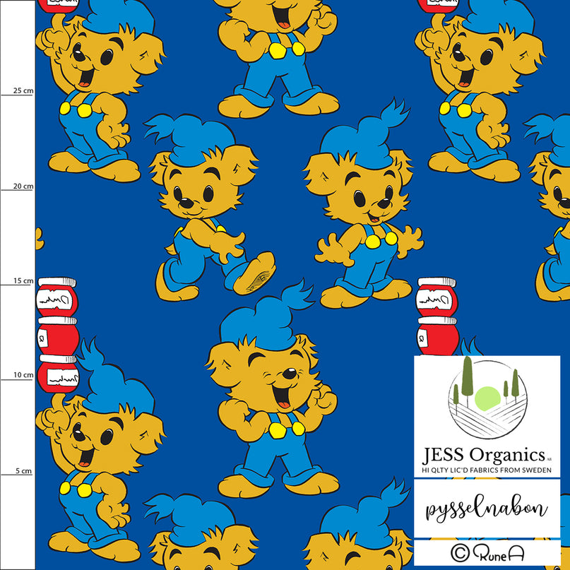 FB Bamse - STORA Bamse Blå (Bomullsjersey)