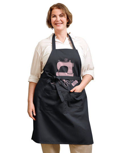 Sewing apron in 100% organic cotton