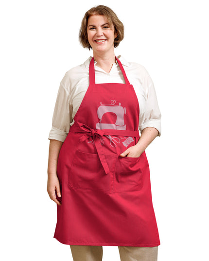Sewing apron in 100% organic cotton