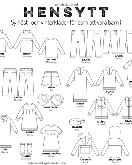 INTENDED - Book with 25 playful sewing patterns