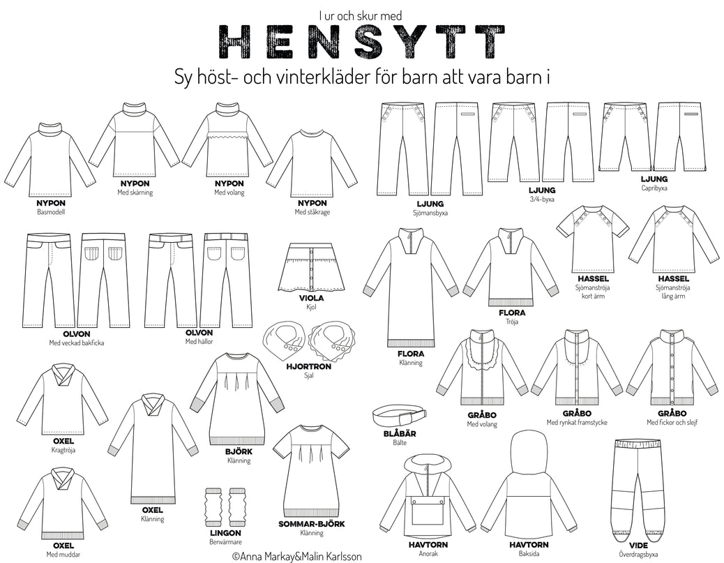 INTENDED - Book with 25 playful sewing patterns