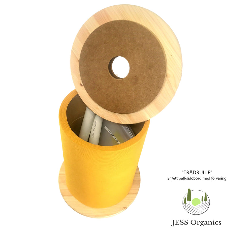 Sewingthread Bobbin - Stool / side table with storage
