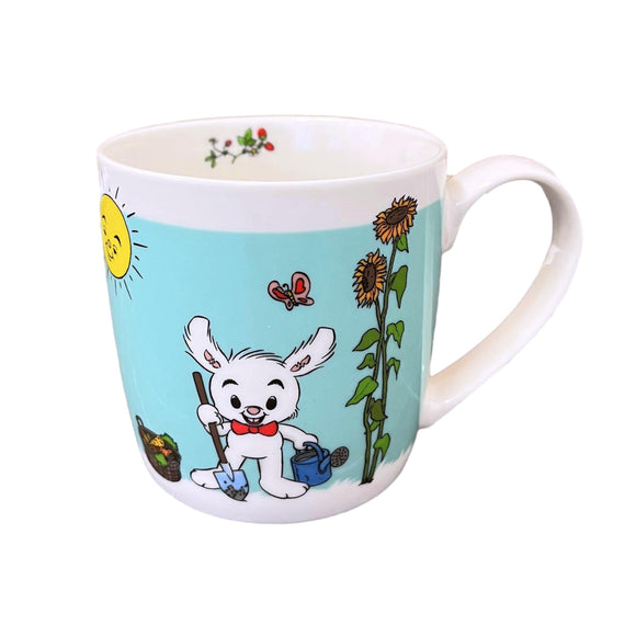 BAMSE Samlarmugg 27cl - Lilleskutt i trädgård mintgrön