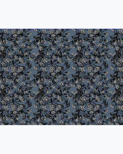 Klätterros denim blue cotton jersey 240gsm