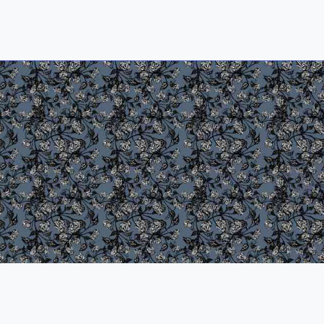 Klätterros jeansblå bomullsjersey 240gsm