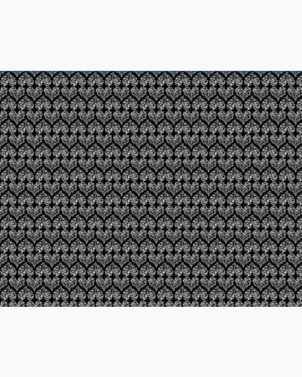Diamanthjärtan Svart/vit Bomullsjersey 240gsm