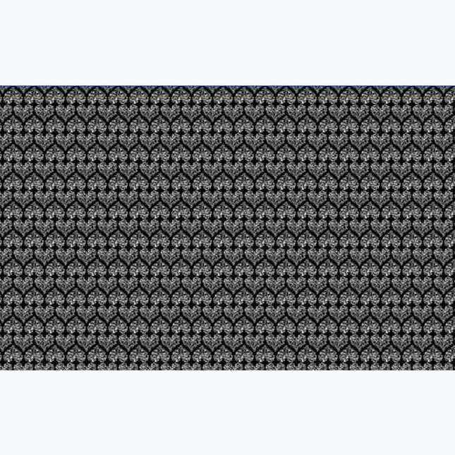 Diamanthjärtan Svart/vit Bomullsjersey 240gsm