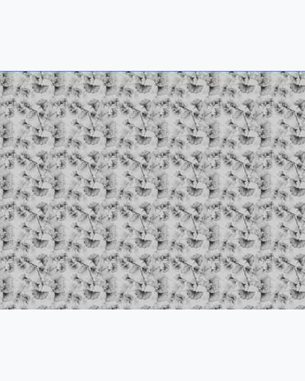 Gingko Leaves grey Bomullsjersey 240gsm