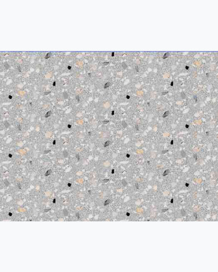 Terazzo Soft Grey Bomullsjersey 240gsm