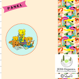 FB Bamse - Barnen läser panel beige (Bomullsjersey)