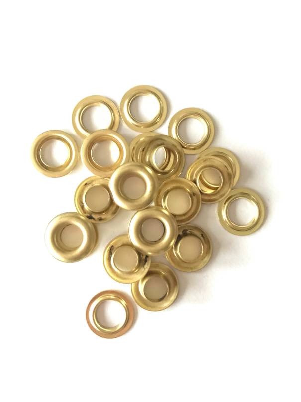 Eyelet rings 20pcs 5mm GOLD & SILVER
