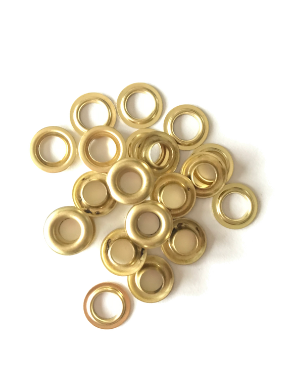 Eyelet rings 20pcs 5mm GOLD & SILVER