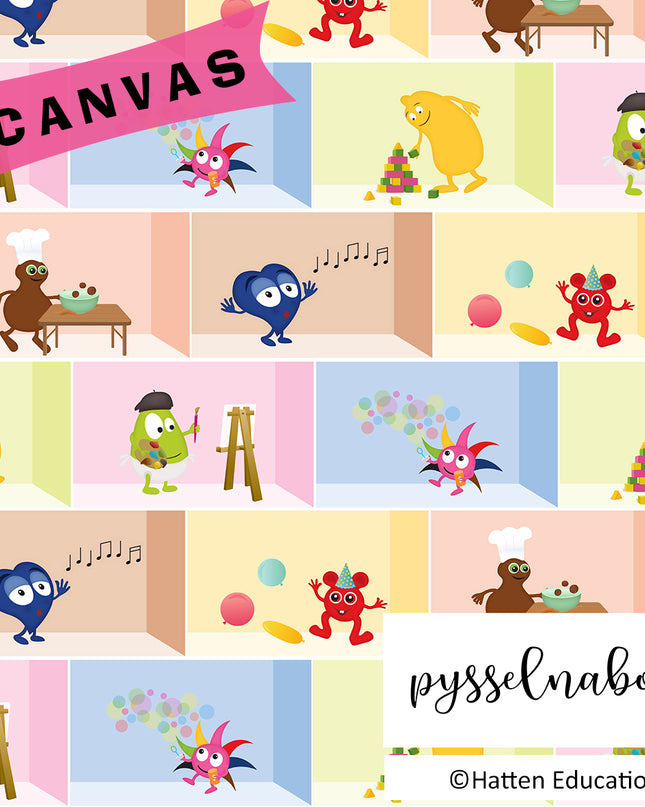 Babblarna - Hemma hos Babblarna (Canvas) (2asort)