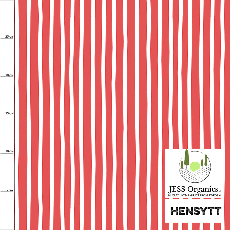 2nd grade HENSYTT - Stripes Red (Cotton Jersey)