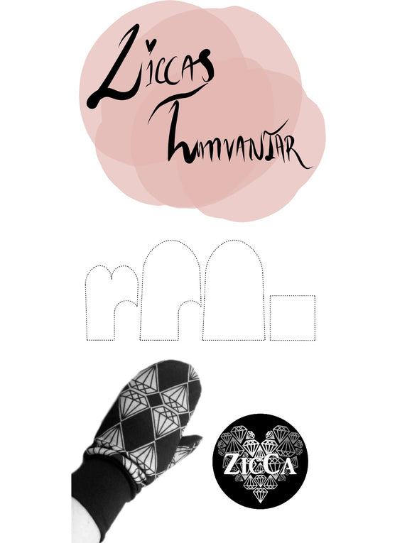 ZicCas Mittens - Sewing pattern in paper form