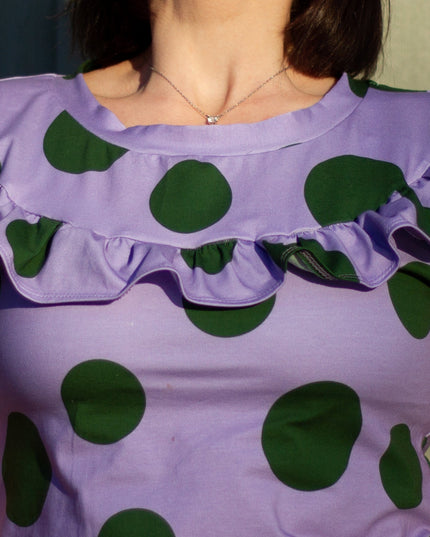 Big Dots Light Purple - TENCEL™Jersey