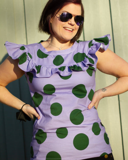 Big Dots Light Purple - TENCEL™Jersey