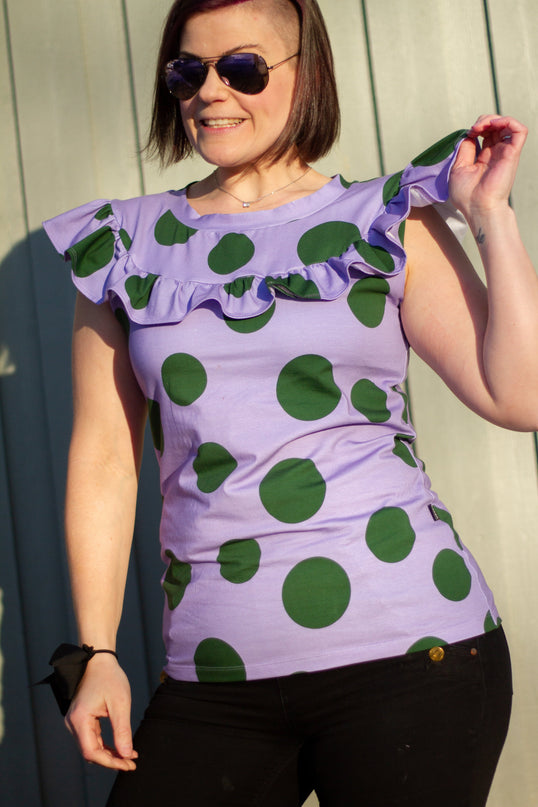 Big Dots Light Purple - TENCEL™Jersey