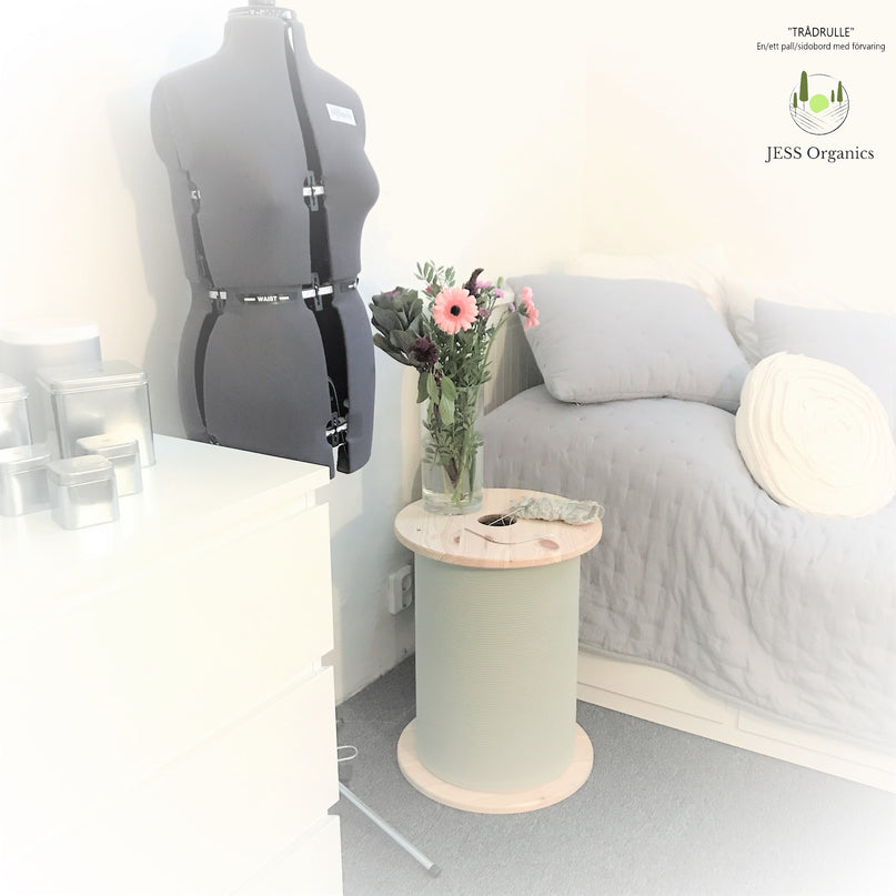Sewingthread Bobbin - Stool / side table with storage