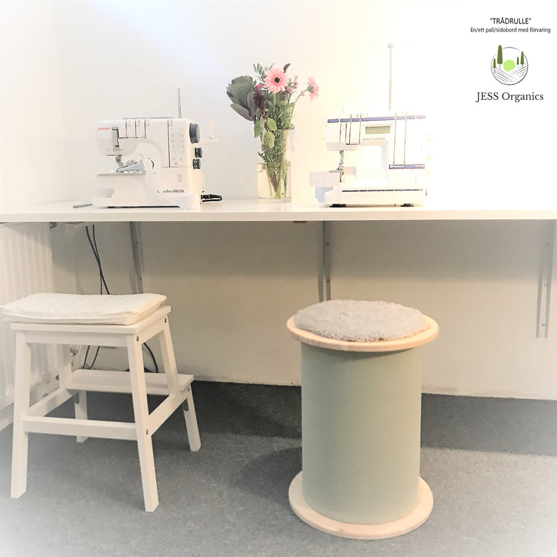 Sewingthread Bobbin - Stool / side table with storage