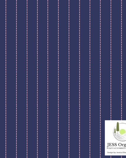 Pinstripe Indigo/Old Pink - TENCEL™Jersey