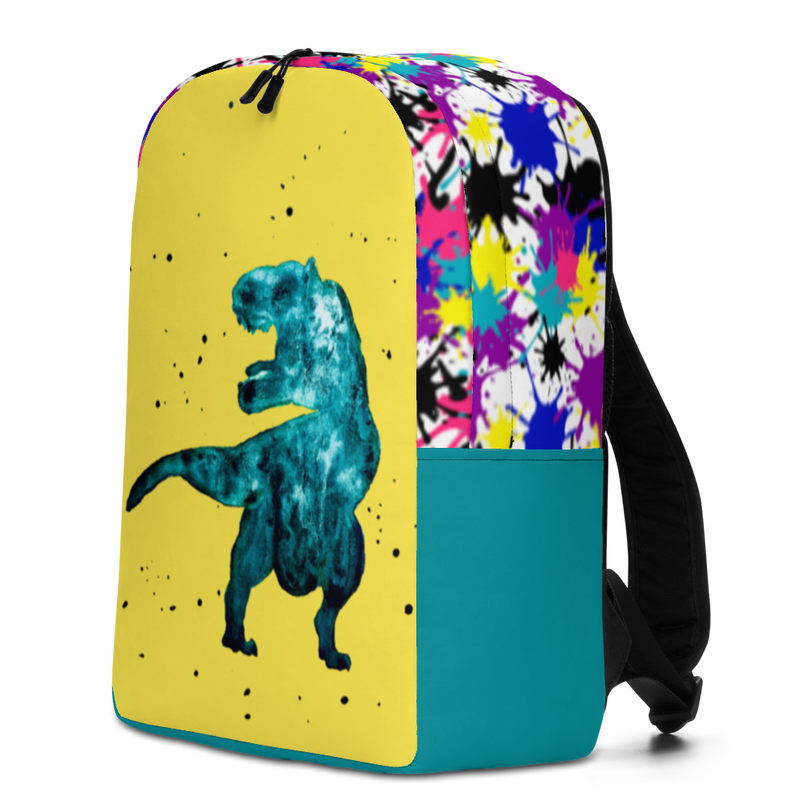 Backpack - Dinosaur & Splat! (Possibility to change background color & base color)
