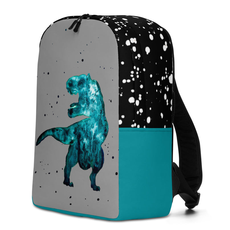 Backpack - Dinosaur & Paint splatters! (Possibility to change background color & base color)