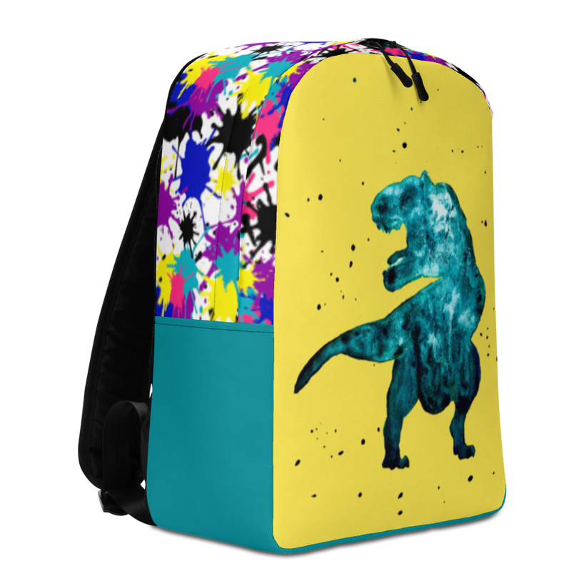 Backpack - Dinosaur & Splat! (Possibility to change background color & base color)