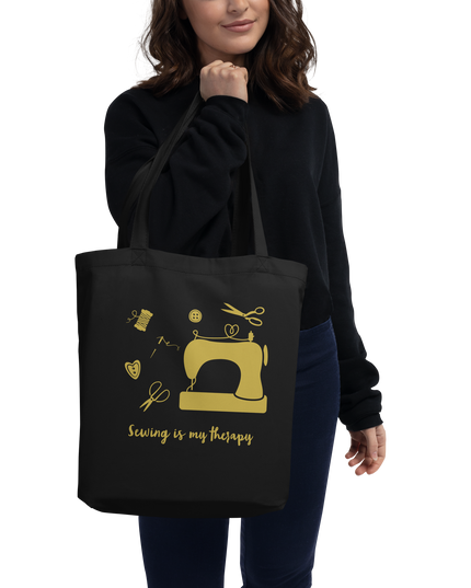 Sewing is my therapy - Eco Tote Bag