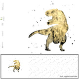T-rex Panel - Soft yellow (Bomullsjersey)