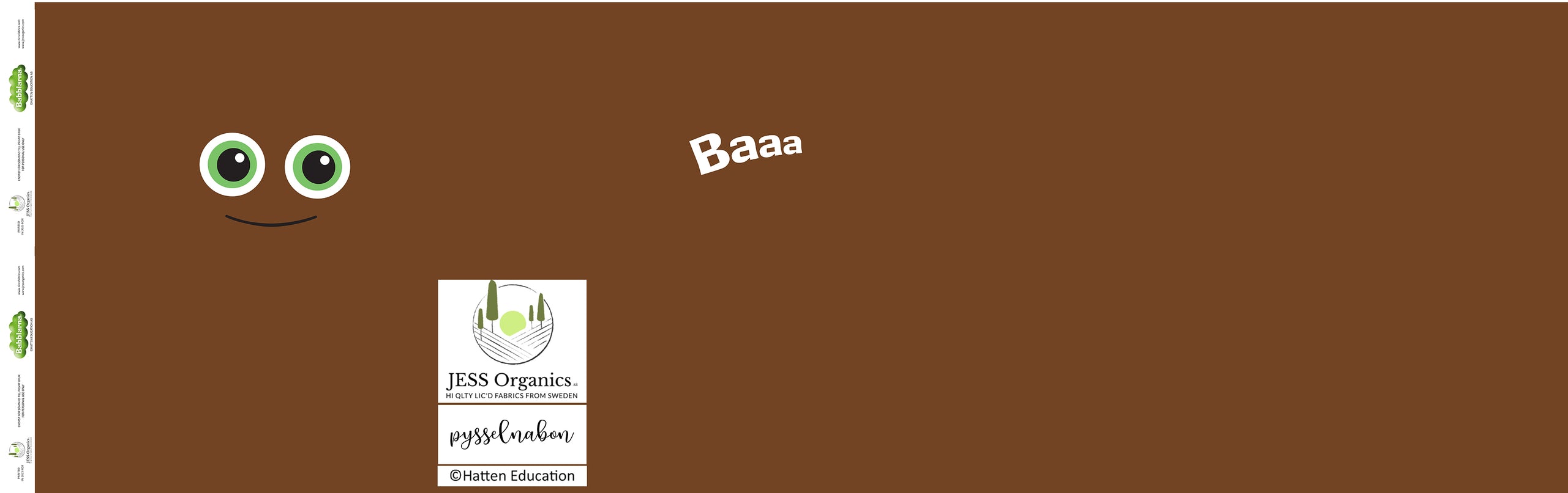 Babblarna - Face Panel Babba (Cotton Jersey)
