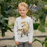 T-rex Panel - Soft yellow (Bomullsjersey)