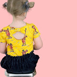 Mamma Mu får ett sår Gul (Bomullsjersey)